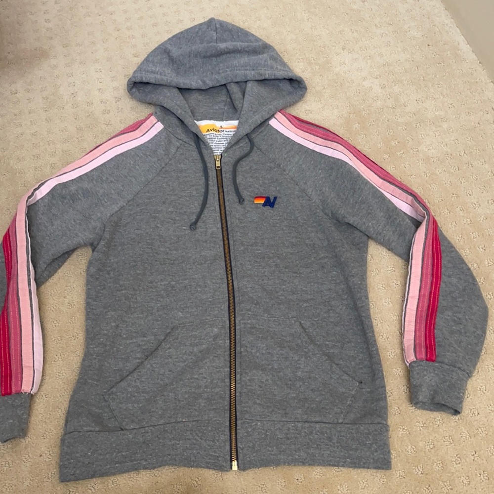 Aviator Nation zip up hoodie Small